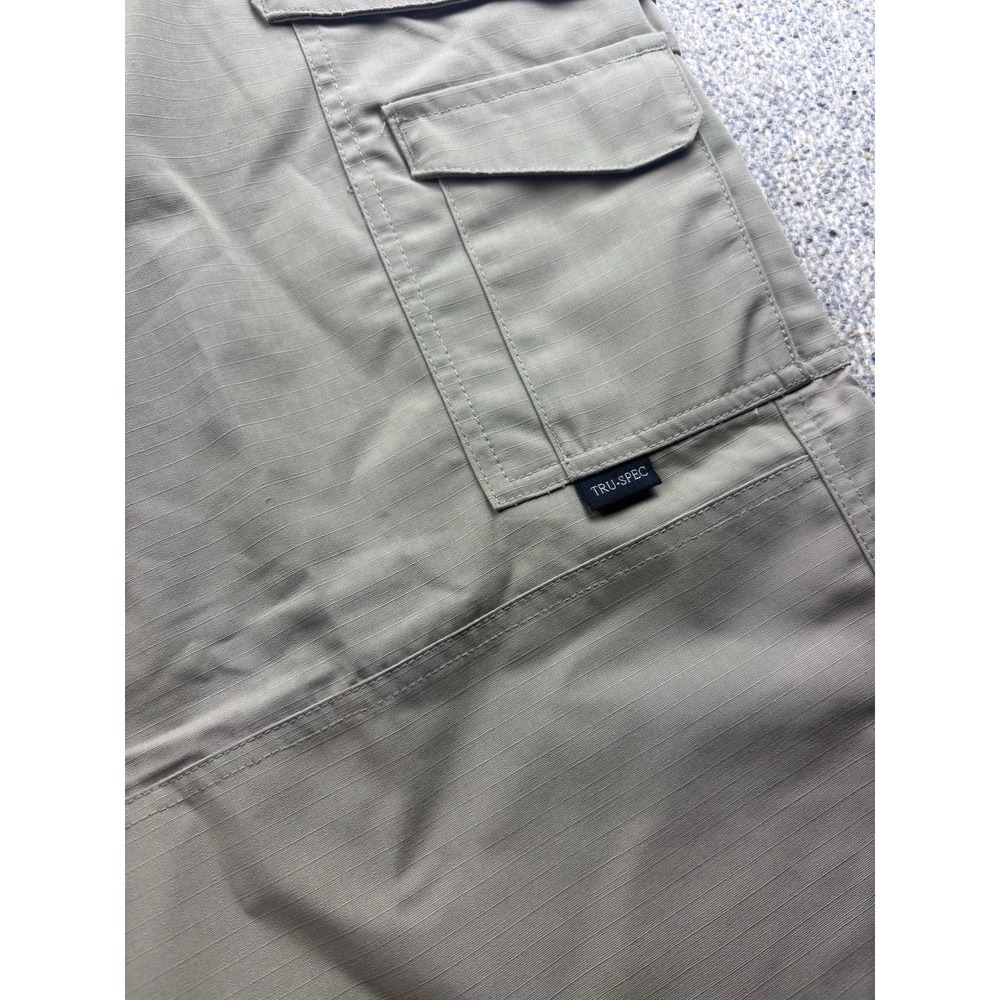 TRU-SPEC Khaki Beige Cargo Pants Mens Size 42 Work Or Play Ripstop - Picture 2 of 8